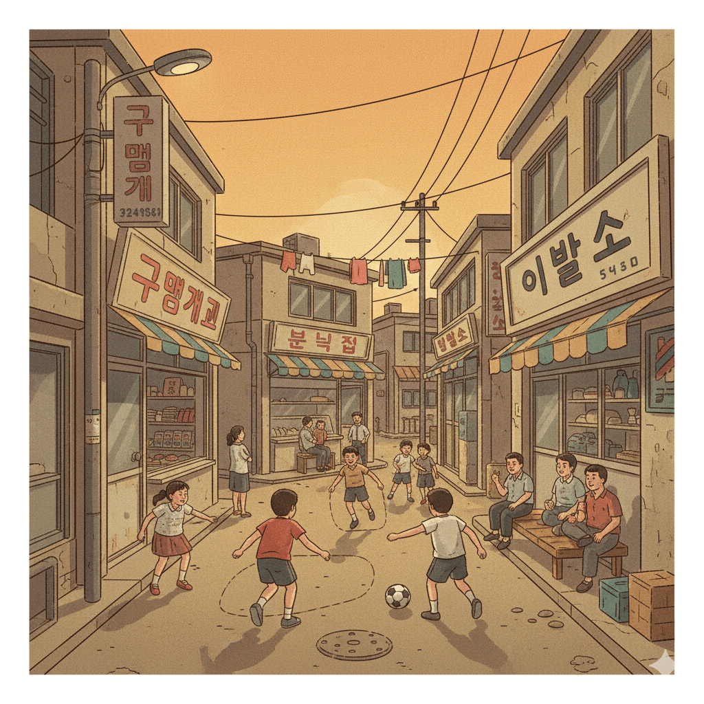 80년대 골목 시장