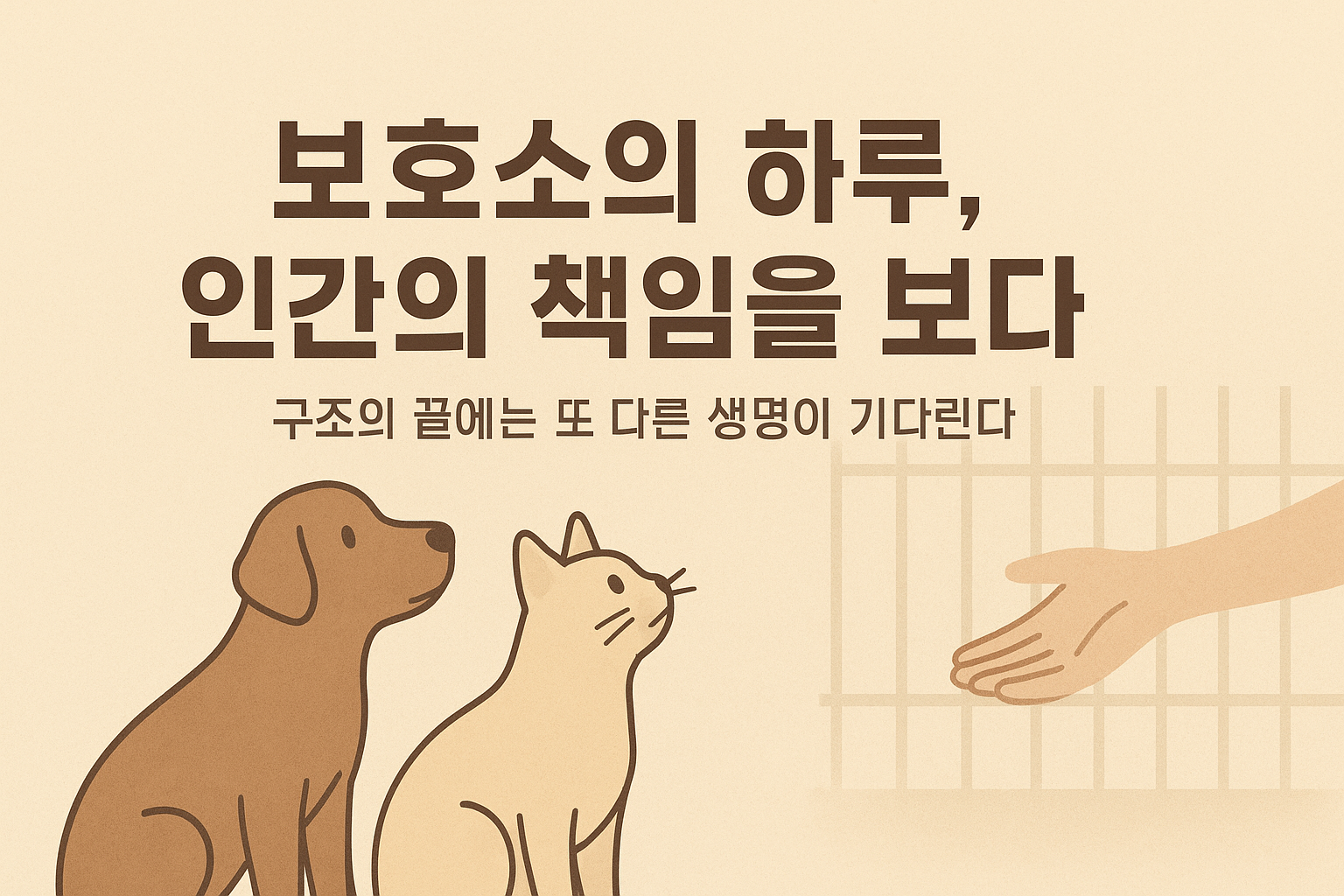 보호소의 하루, 인간의 책임을 보다 - 유기동물 15만 시대의 그림자