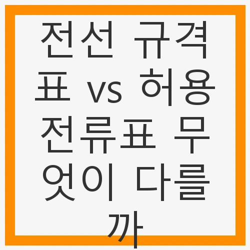 전선은 전기설비의 핵심 요소