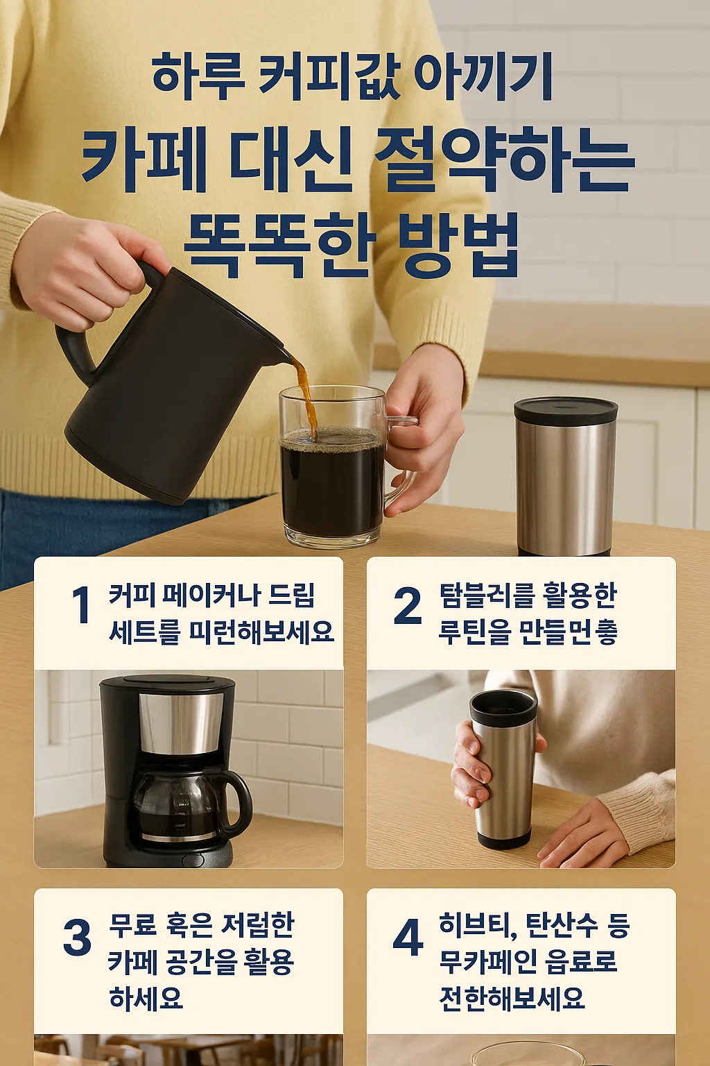 카페 대신 절약하는 똑똑한 방법 관련 사진