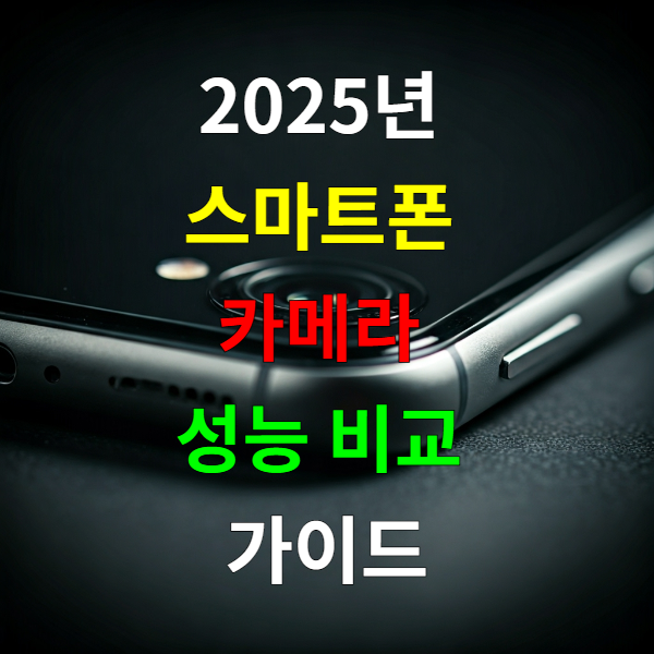 2025년 스마트폰 카메라 성능 비교 가이드