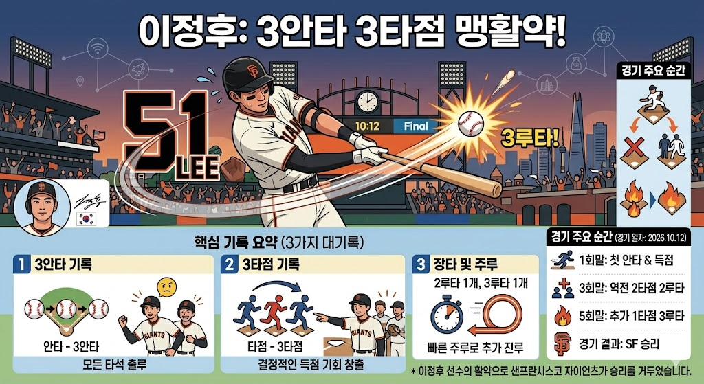 이정후 3안타 3타점