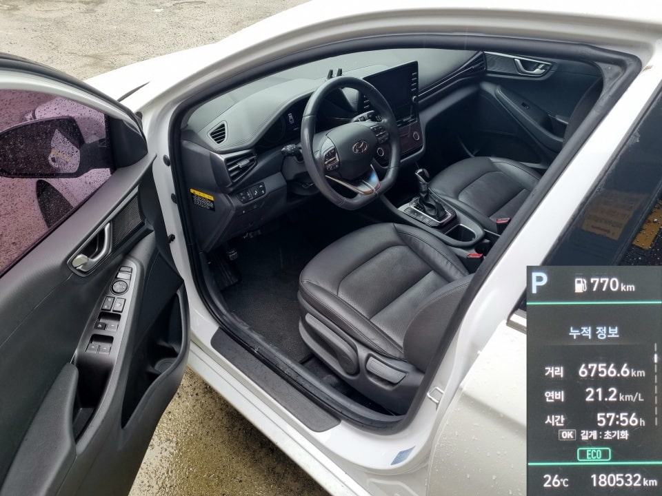 더 뉴 아이오닉 하이브리드의 상태는 이랬습니다.