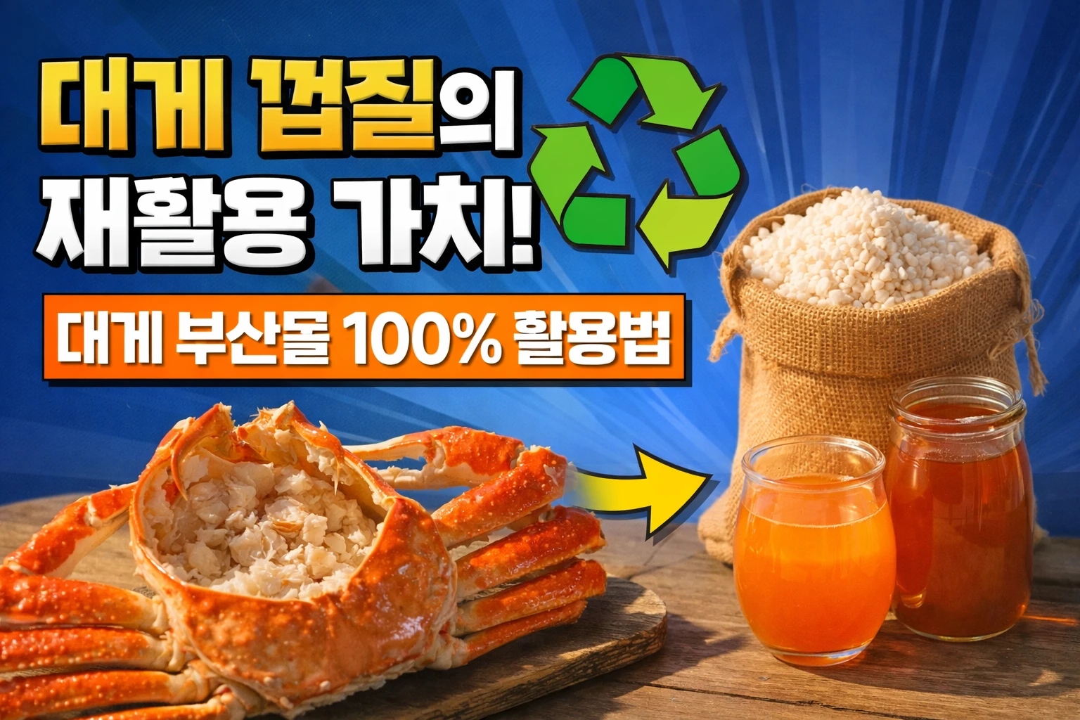 대게 껍질의 재활용 가치와 대게 부산물 100% 활용법