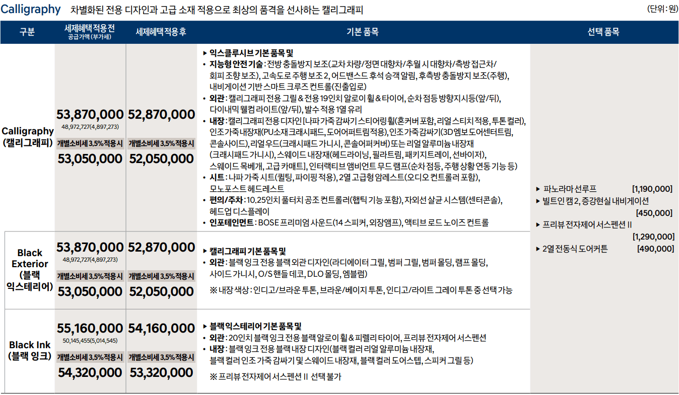 캘리크래피, 블랙 익스테리어, 블랙 잉크