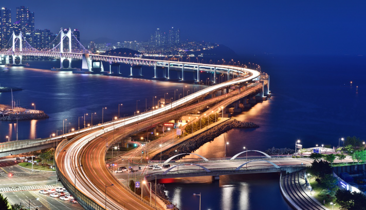 부산 야경다리 이미지