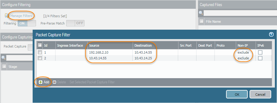 Configure Filtering