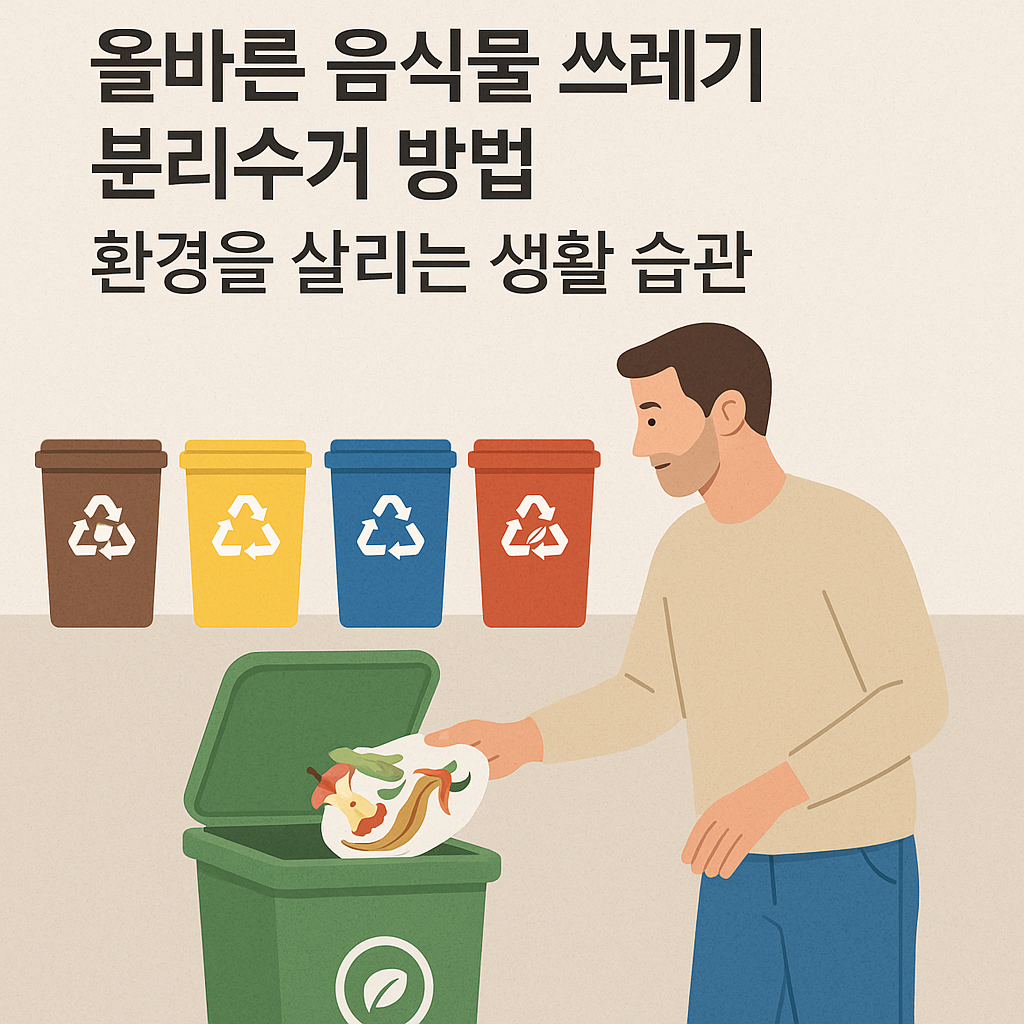 올바른 음식물 쓰레기 분리수거 방법