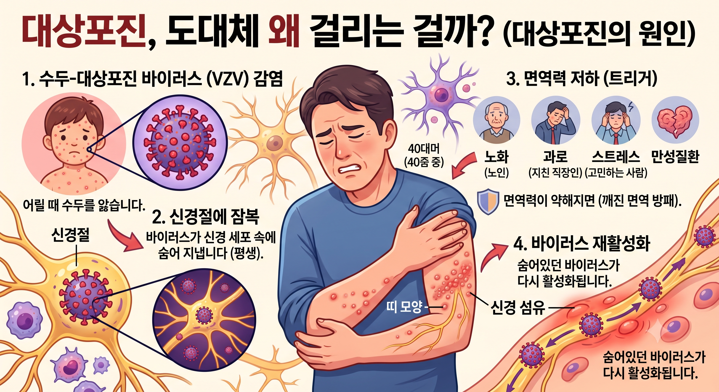 대상포진의 원인