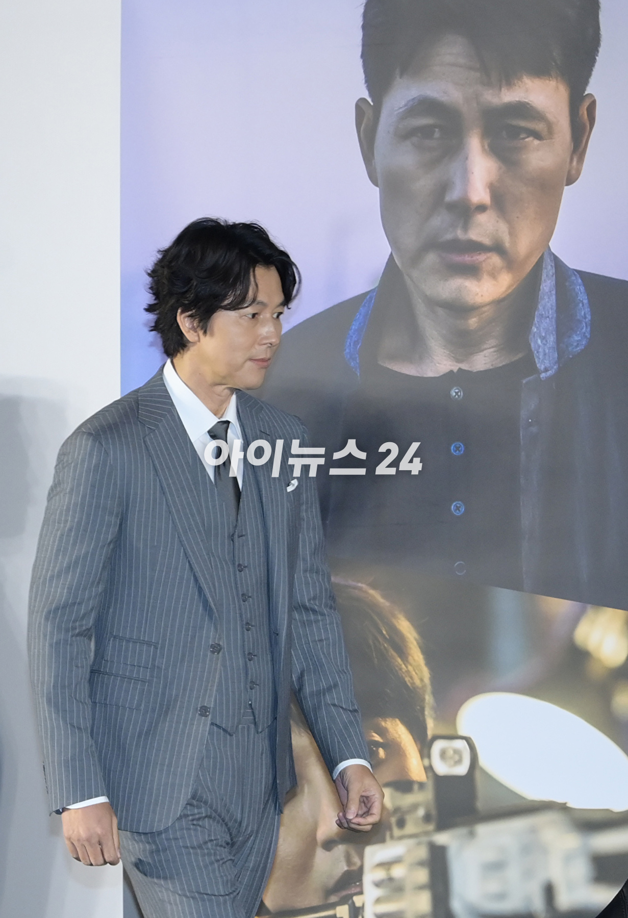 배우 겸 배우 정우성이 24일 오전 서울 CGV용산아이파크몰에서 열린 영화 &#39;보호자&#39;(감독 정우성) 제작보고회에 참석하고 있다. [사진=정소희 기자]