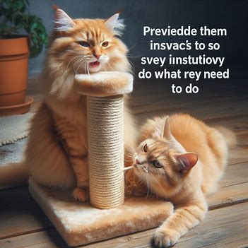 스크래칭 포스트와 안전한 공간