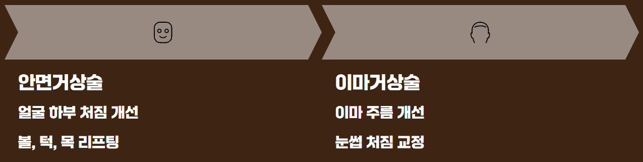 안면거상술 vs 이마거상술