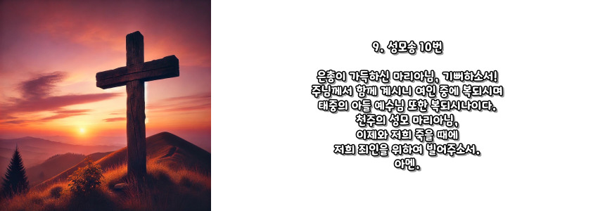 천주교 묵주기도 영광의 신비 5단