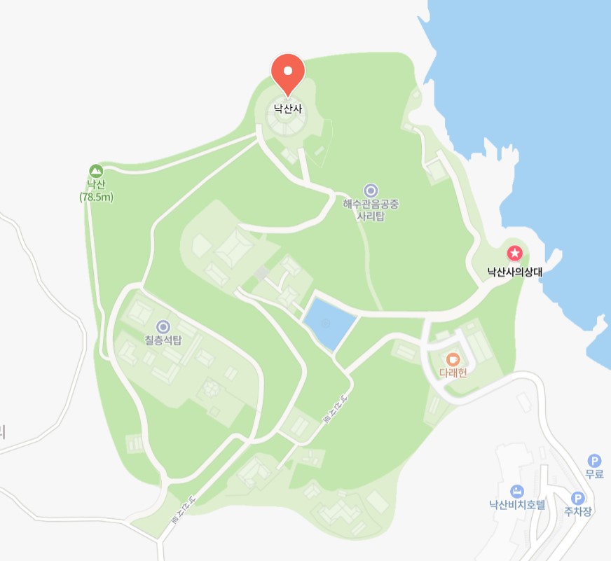 낙산사-약도