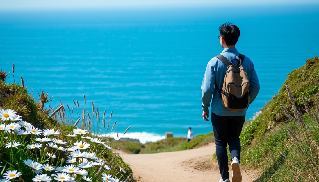 전북 부안 변산 마실길, 송포항 샤스타데이지 명소