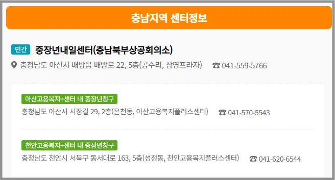 중장년내일센터