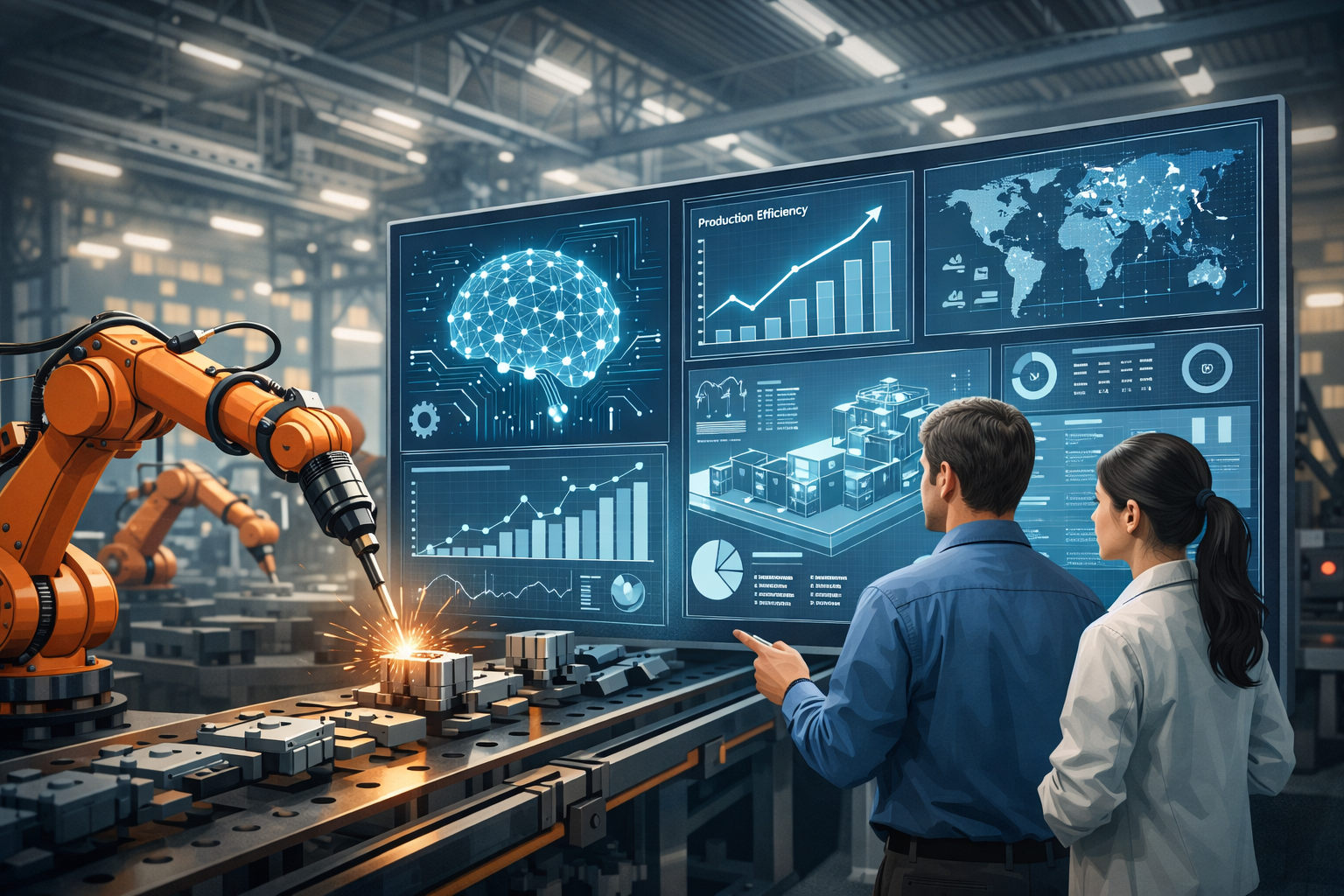 스마트 제조 공정의 미래적 풍경