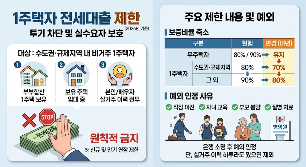 1주택자 전세대출 제한