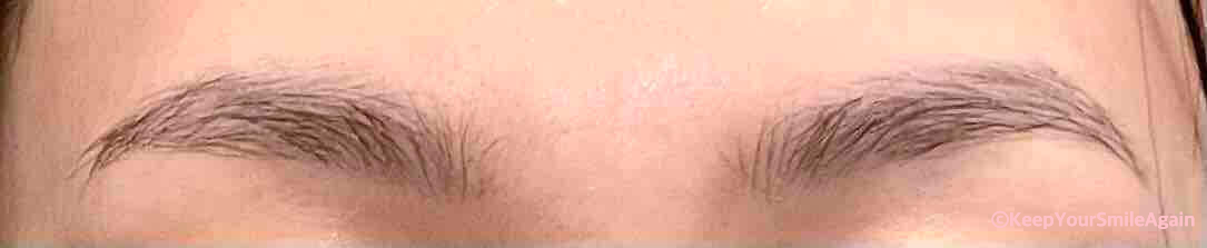눈썹 탈색 전
