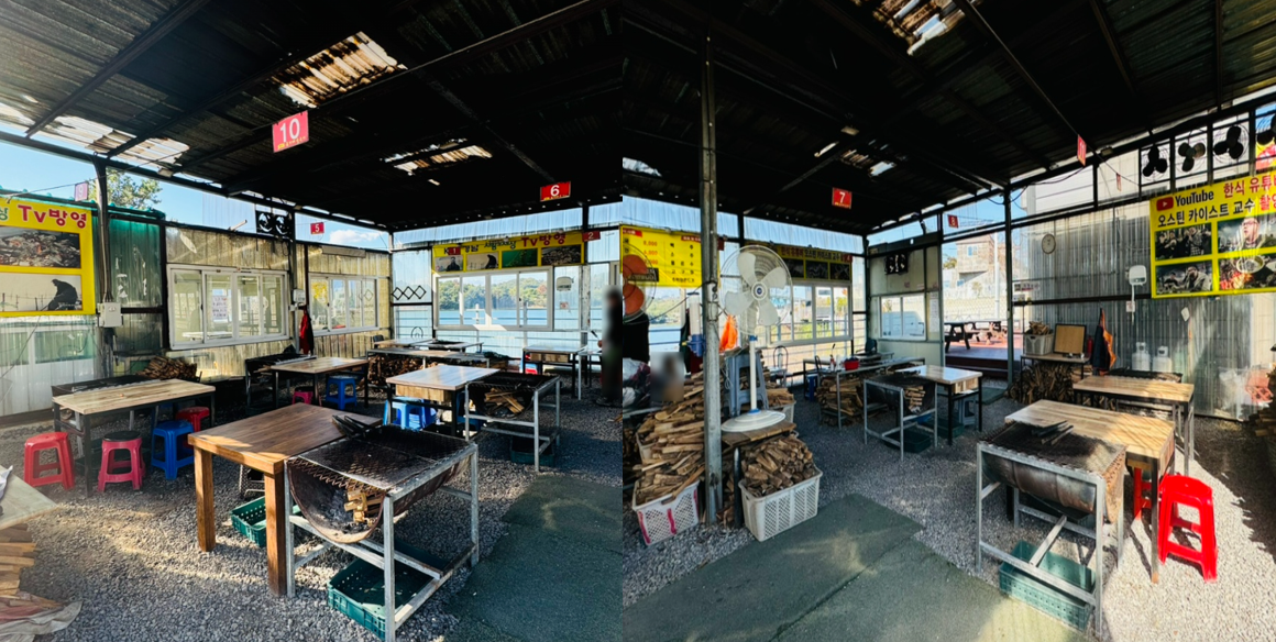 사천-굴구이집-내부