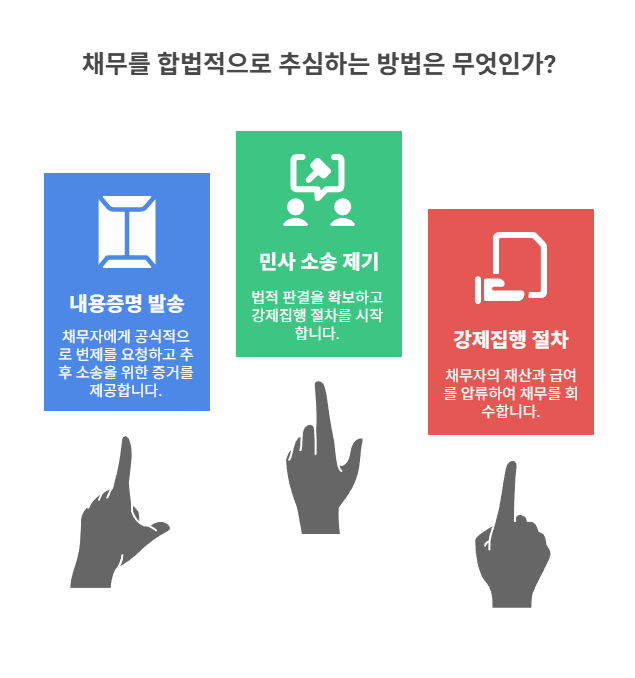 개인 채권자의 합법적 추심 방법은?