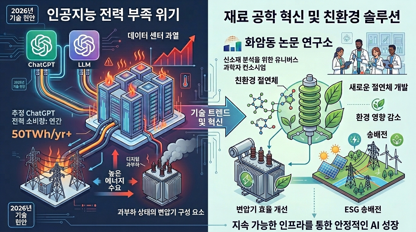 "내가 쓴 챗GPT가 전력난의 주범?" 나무에 기름 먹여 130년 만에 변전소 혁신을 이룬 K-연구진의 반전