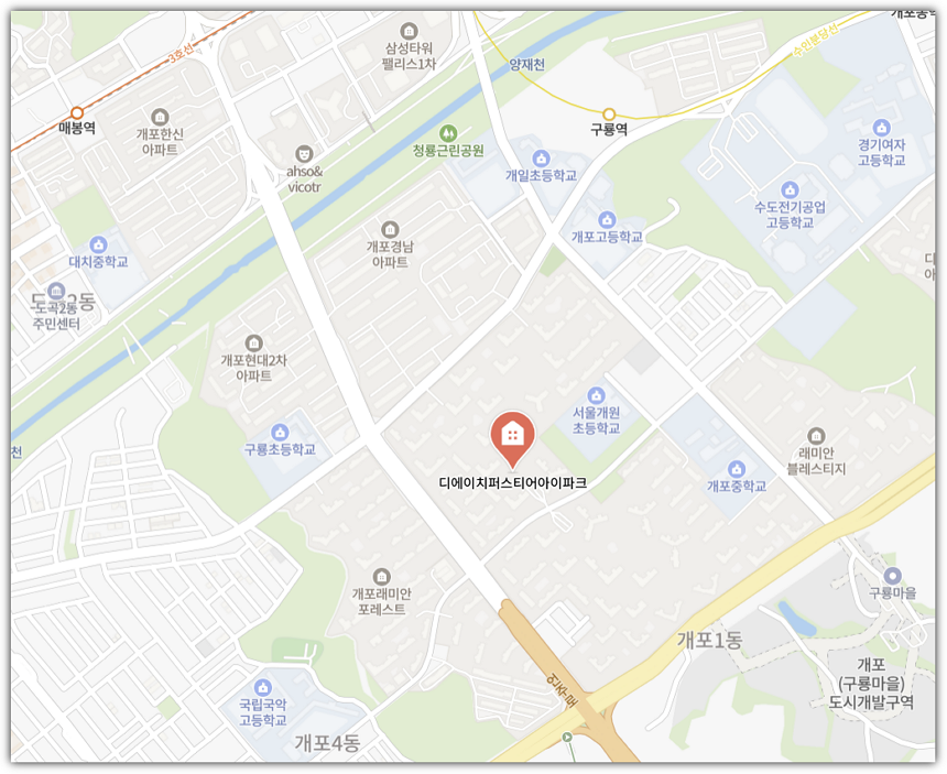 구윤철 부총리 부인 소유 '디에이치 퍼스티어 아이파크' 위치