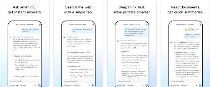 딥시크 AI 앱 설치 다운로드 어플 사용법