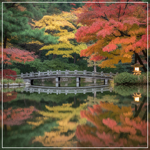 2025년 단풍 절정 시기 - 강원·경상권 단풍 명소(도심 산책형) 가상 이미지