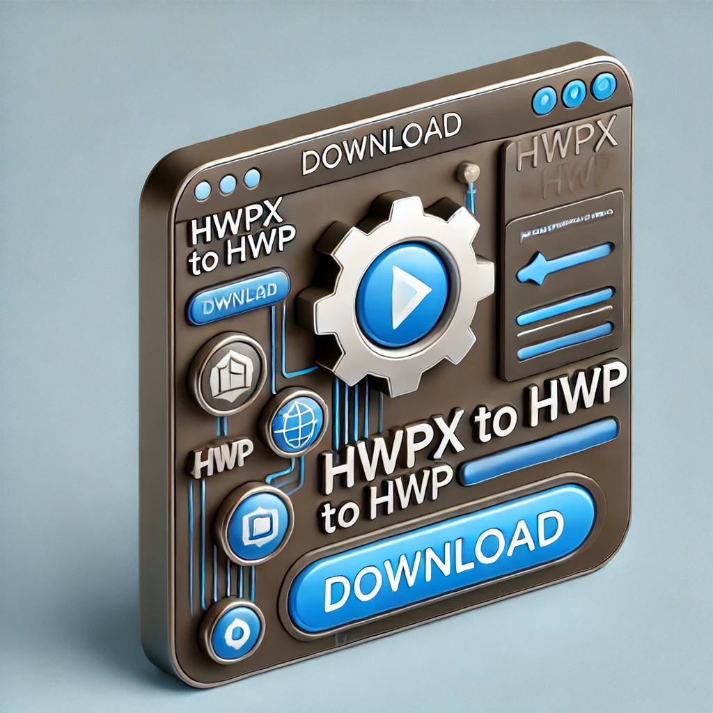 hwpx를 hwp로 변환