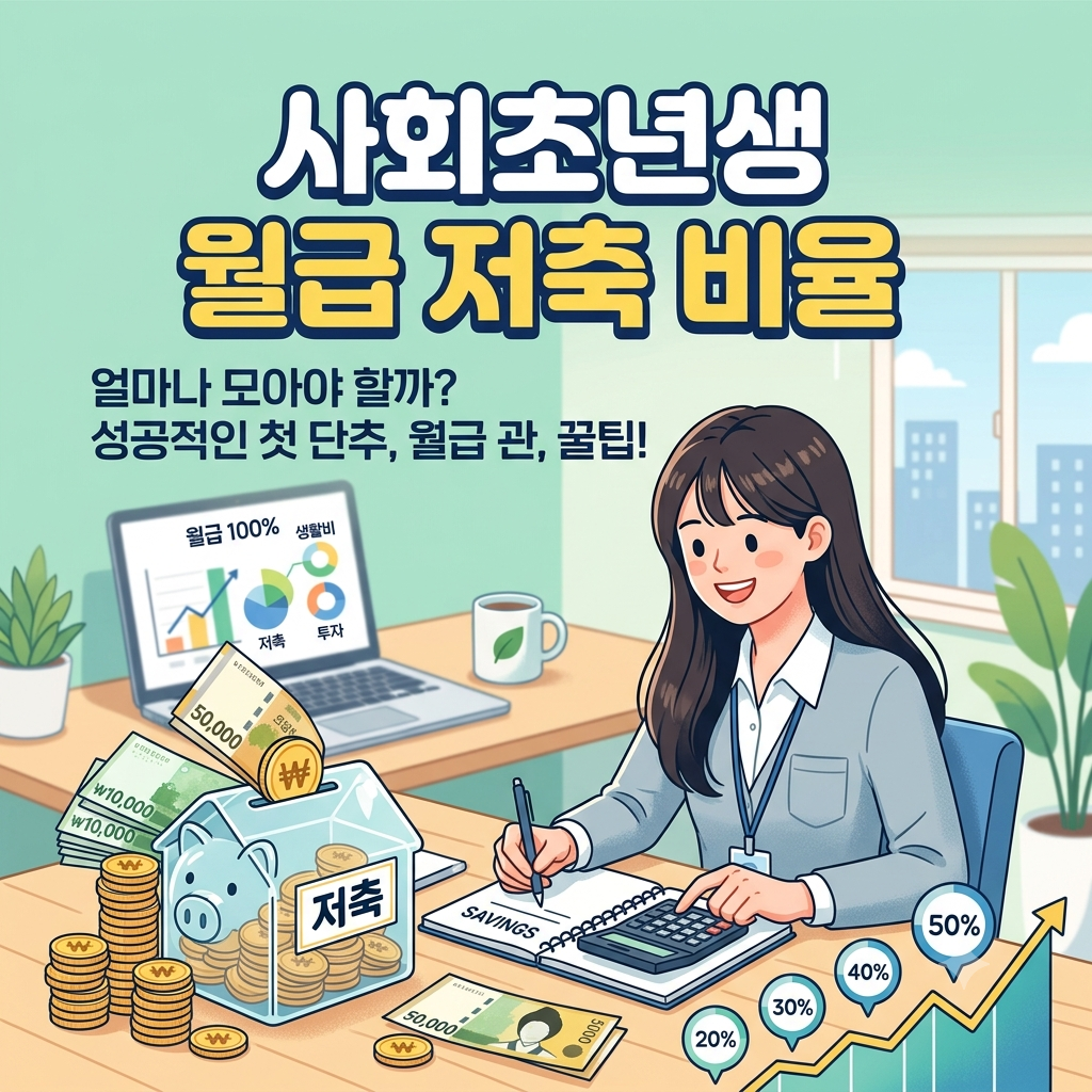 사회초년생 월급 저축 비율 (현실 직면, 통장 분리, 황금 저축률)