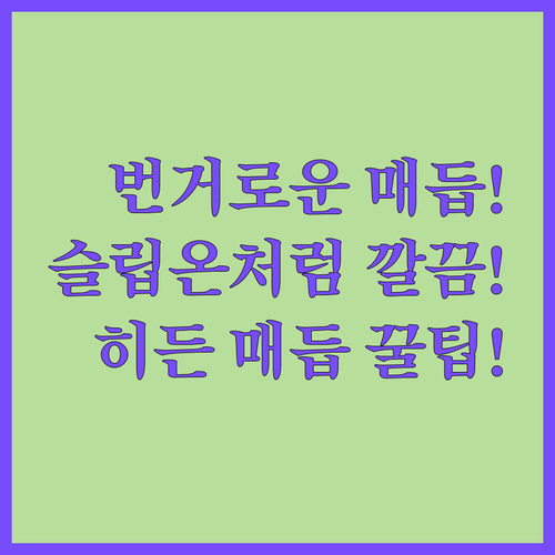 번거로운 운동화 끈 매듭 없이 슬립온..