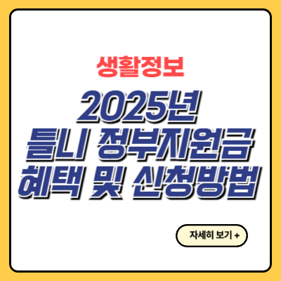 틀니 정부지원금