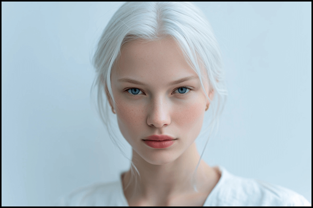 인물 설계, 순수하고 신비한 감성 톤이 강조된 러시아 여성 모델의 프로필 포트레이트_Midjourney