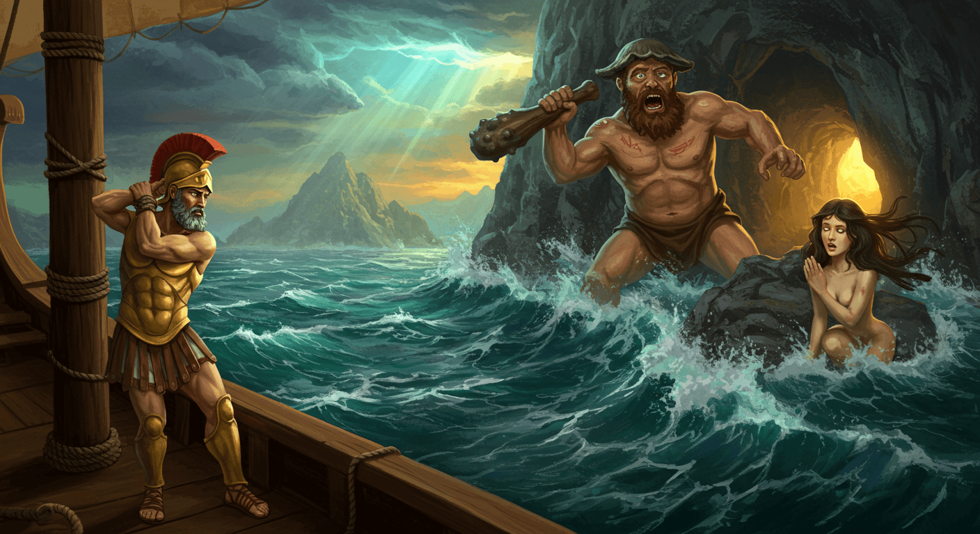 『오디세이아』 속 괴물 서사 구조 분석: 키클롭스에서 사이렌까지 관련 사진