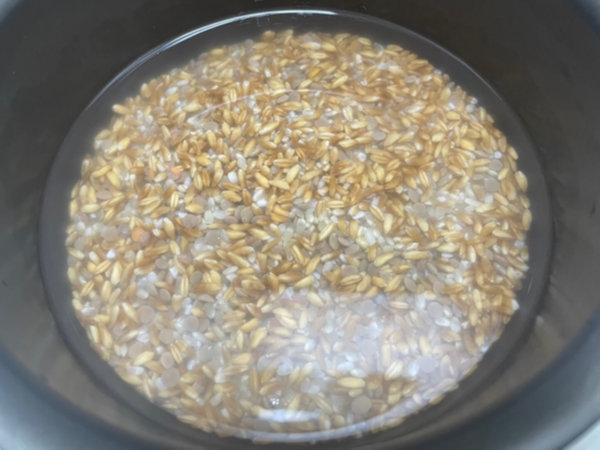 파로 밥짓기 - 잡곡 물 계량