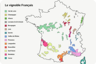 Wine Map of France
