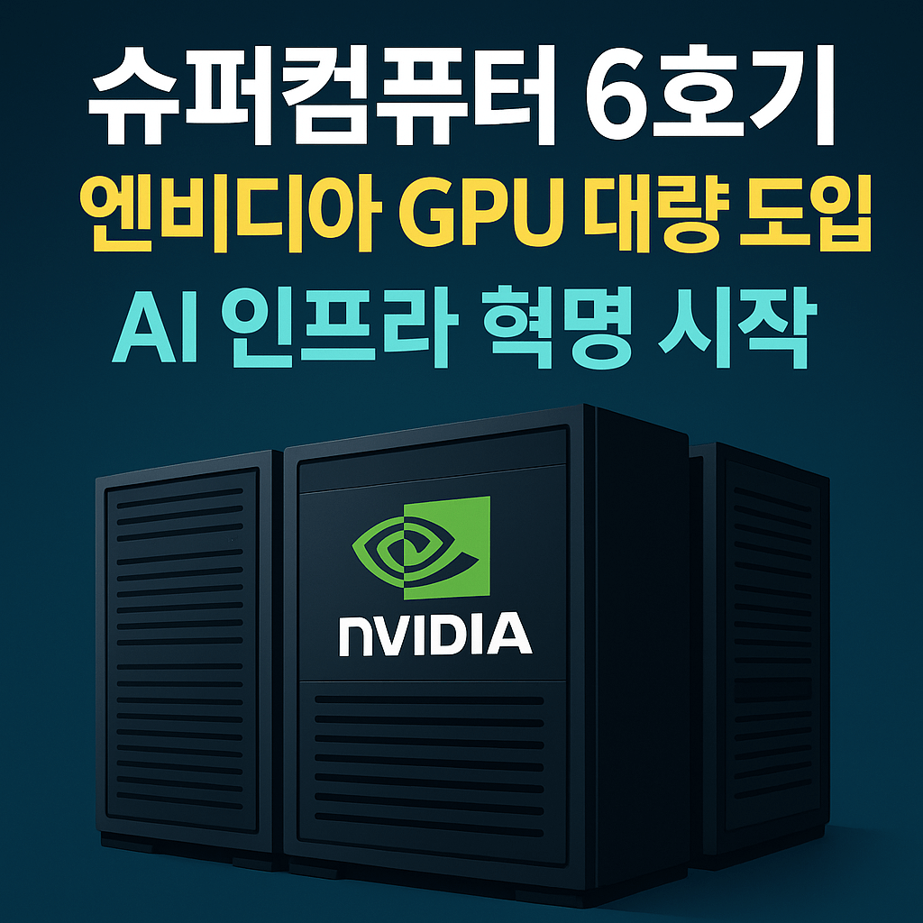 2025년 슈퍼컴퓨터 6호기, 엔비디아 GPU 8,496장으로 AI 인프라 혁명 시작