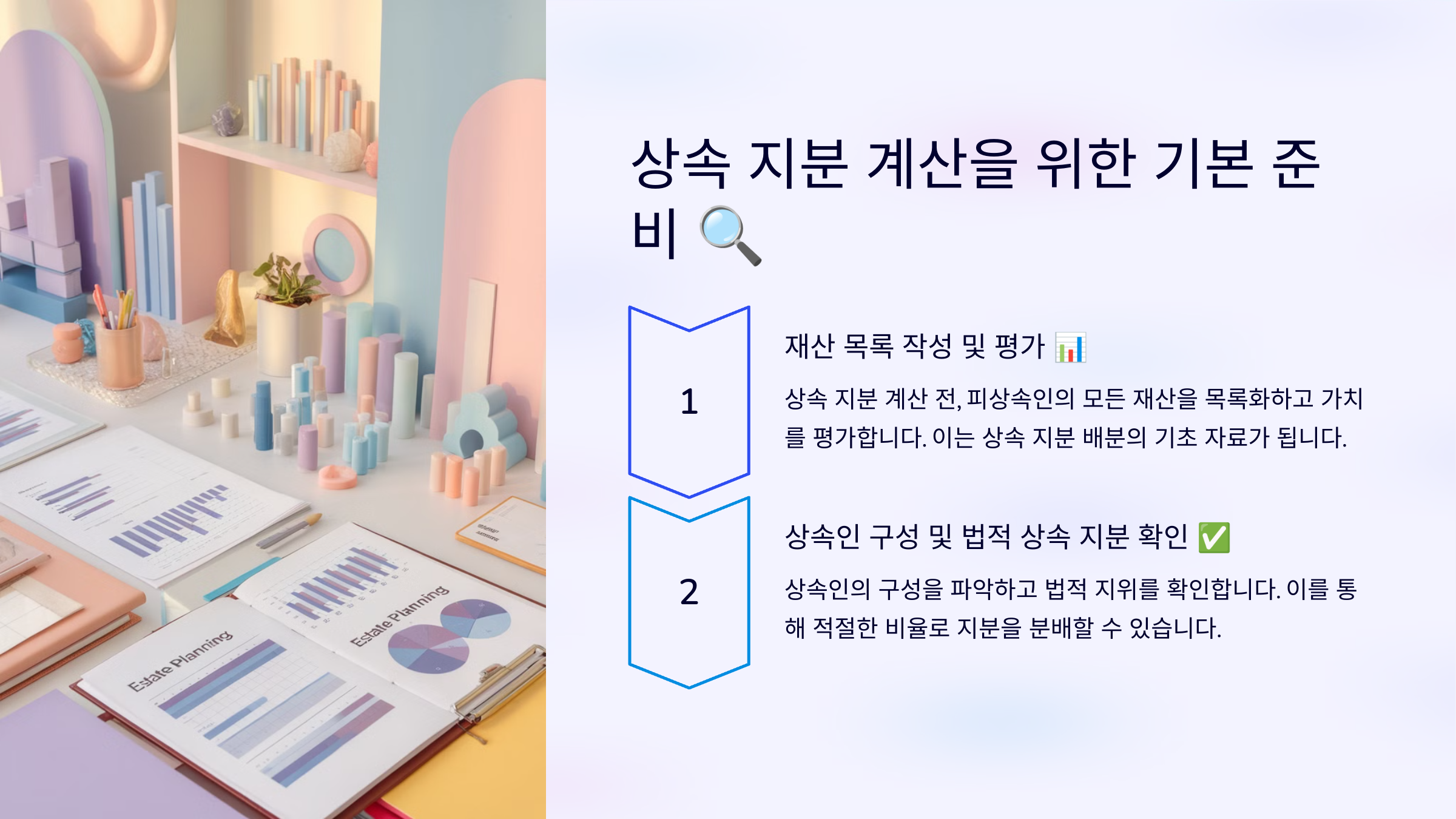 상속 지분 계산을 위한 기본 준비