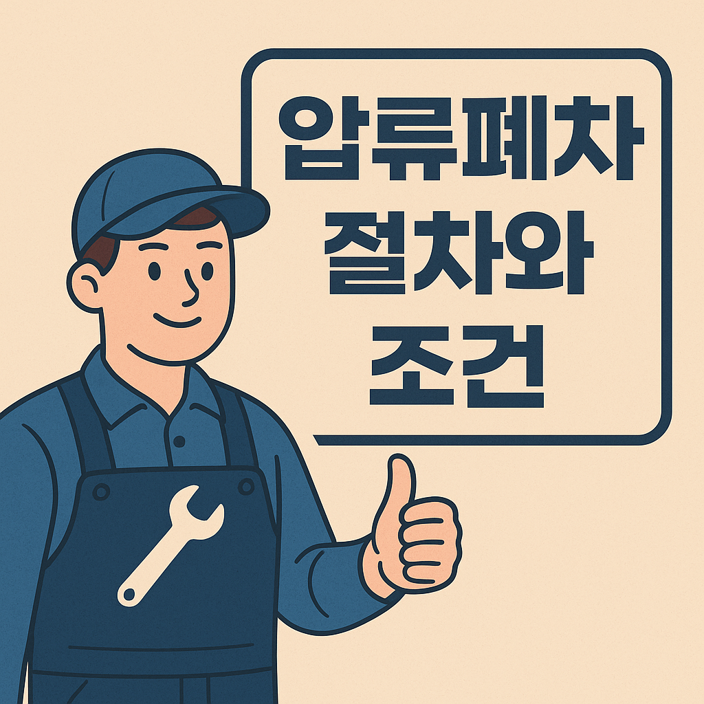 압류폐차의 절차와 조건