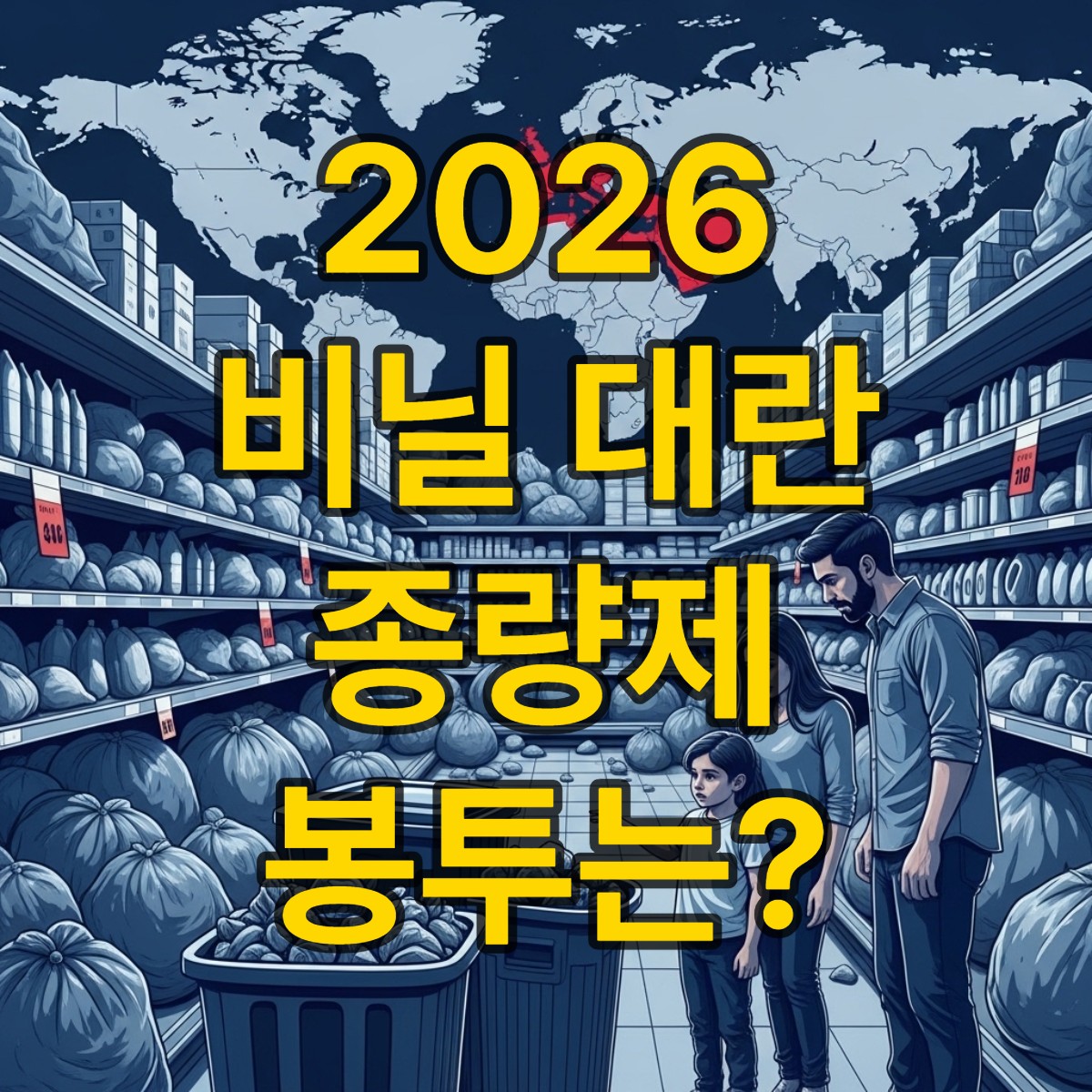 종량제 봉투 가격 올라가나 중동발 비닐 대란