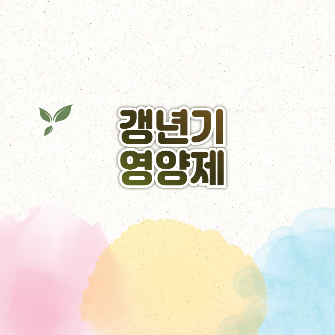갱년기 영양제