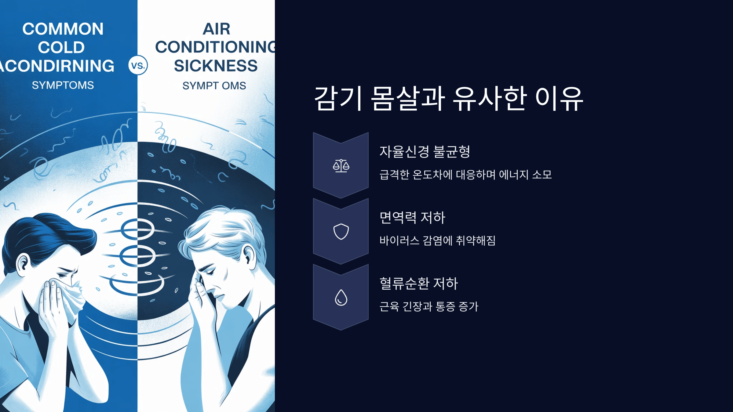 왜 감기 몸살처럼 느껴질까?