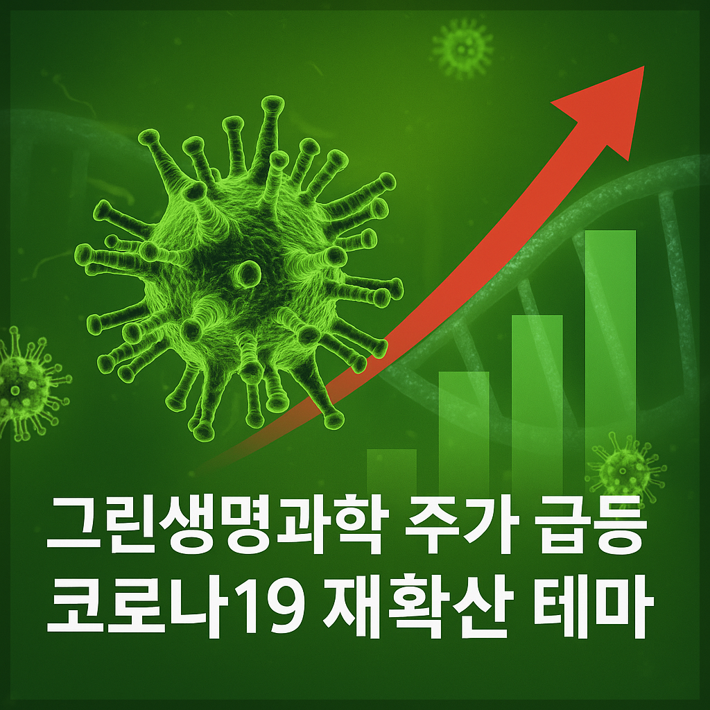 그린생명과학 주가 전망, 코로나19 재확산, 팍스로비드 원료 공급 부각