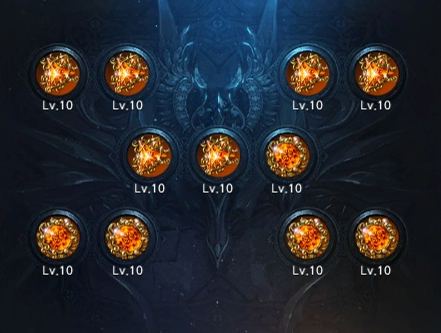 죽음의 습격 호크아이 보석 셋팅