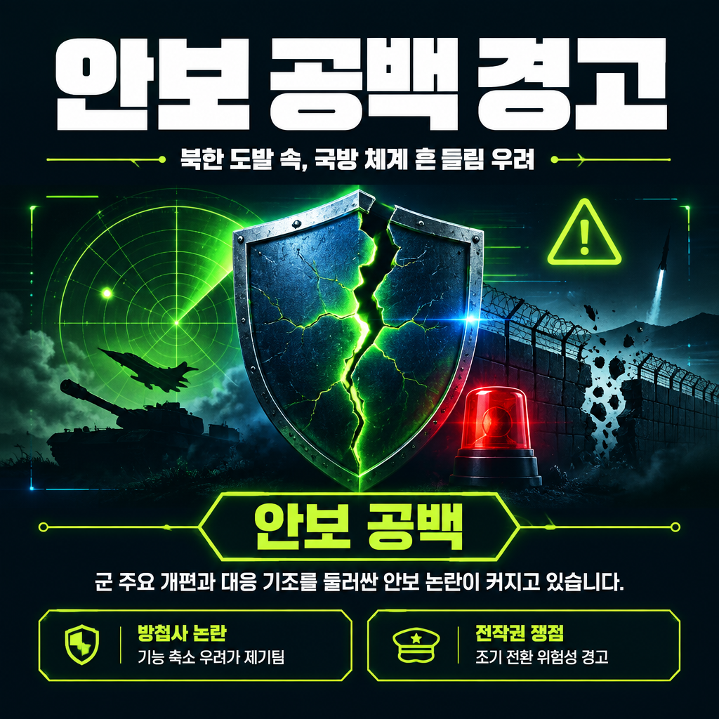 안보 공백 경고