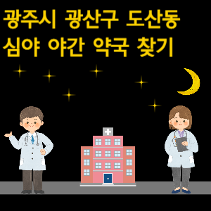 광주시 도산동 심야 야간 약국 찾기
