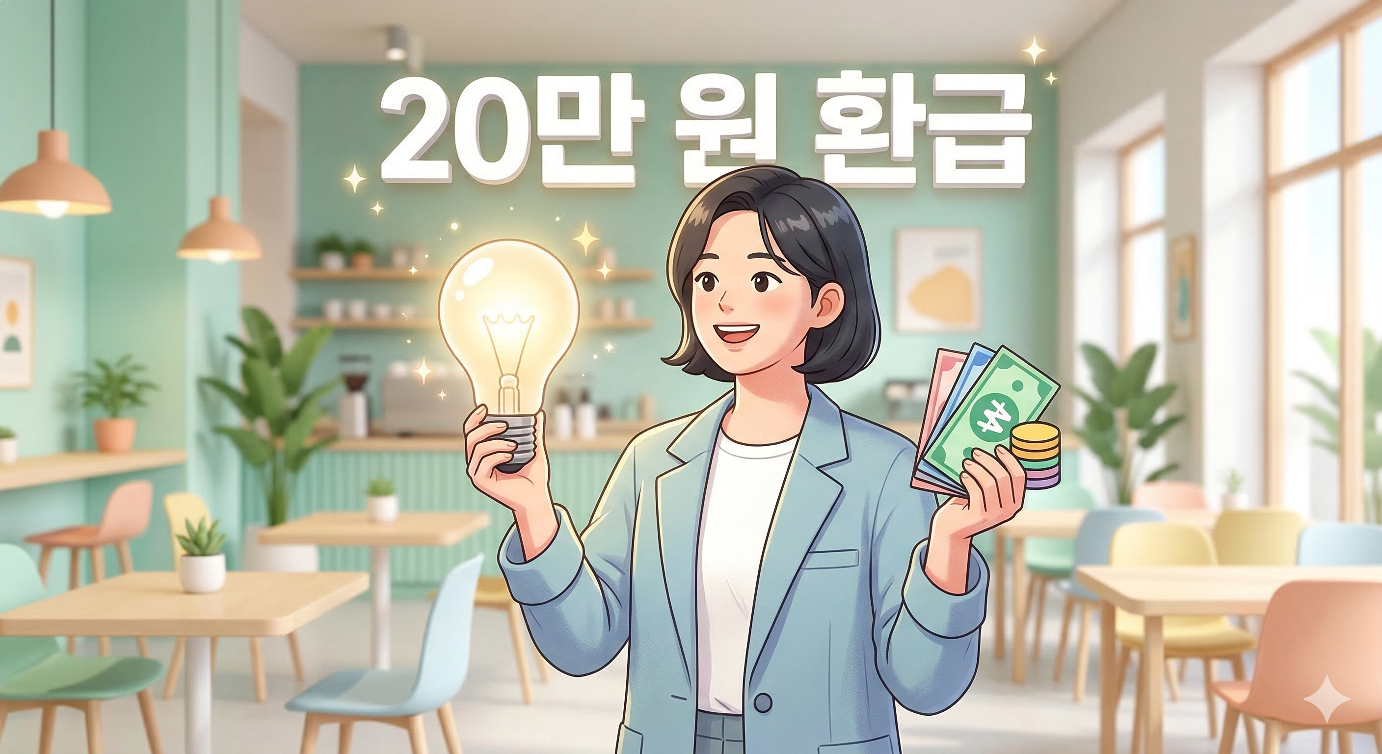 2026년 소상공인 전기요금 특별지원 핵심 요약 3D 웹툰 이미지