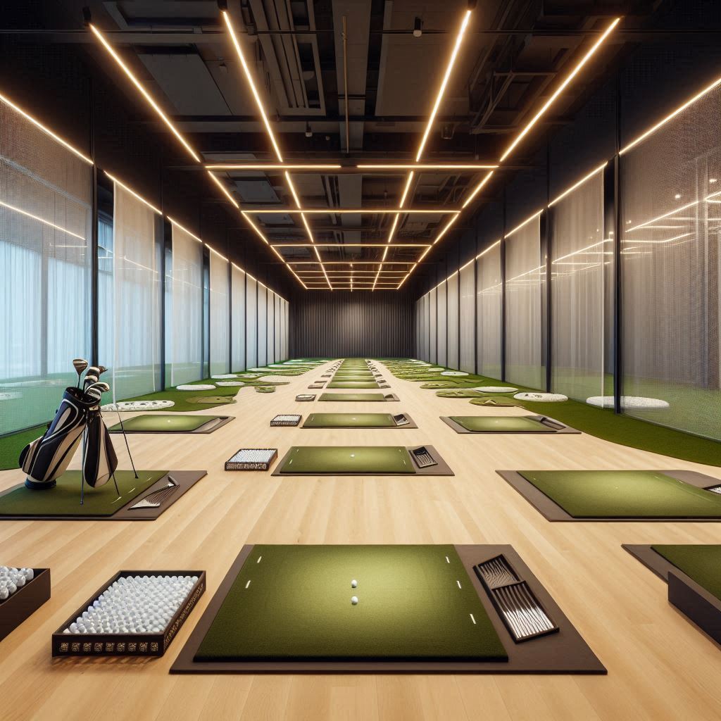 실내골프연습장 배경