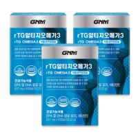 GNM자연의품격 rTG 알티지 오메가3, 60정, 3개